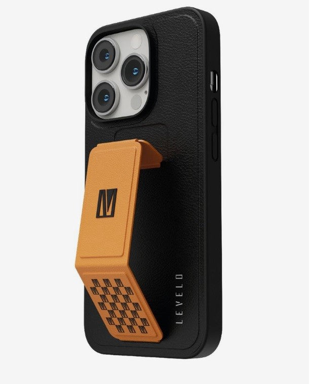 جراب هاتف iPhone 14 Pro Max مصنوع من الجلد الصناعي من Levelo Morphix جراب هاتف iPhone 14 Pro Max مصنوع من الجلد الصناعي من Levelo Morphix